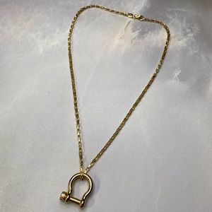 Gold Filled Clasp Necklace on Box Chain
